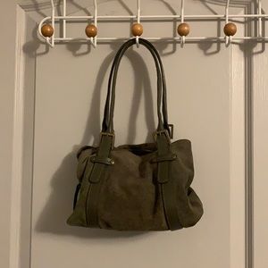Army green handbag
